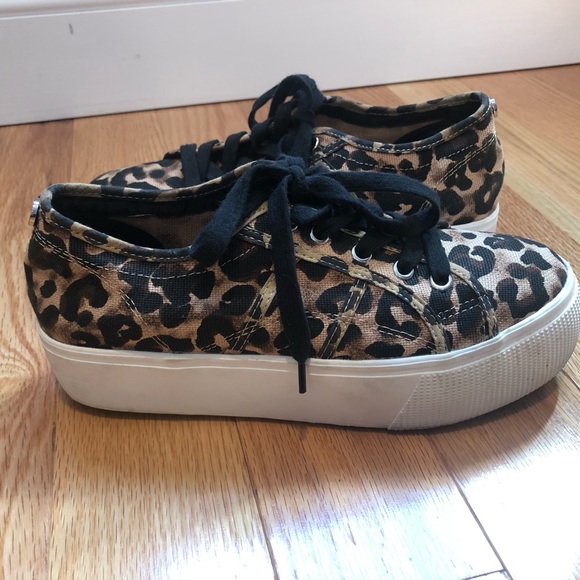 Steve Madden Leopard Print Platform Sneakers! - Picture 5 of 10
